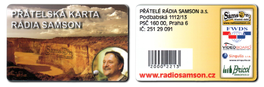 Přátelská karta rádia Samson